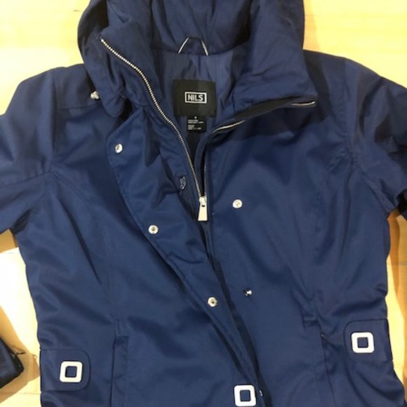 NILS Navy Blue Ski Jacket - Size 6. - Picture 7 of 13